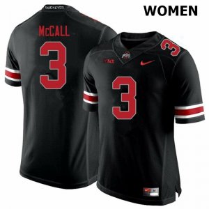 Women's Ohio State Buckeyes #3 Demario McCall Blackout Nike NCAA College Football Jersey Sport EDL6244NP